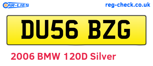 DU56BZG are the vehicle registration plates.