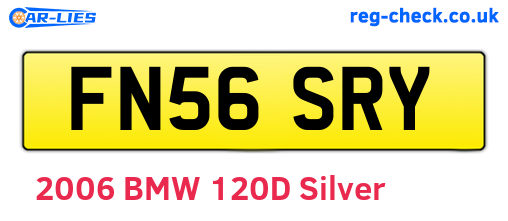 FN56SRY are the vehicle registration plates.