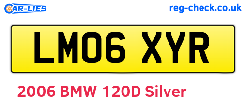 LM06XYR are the vehicle registration plates.
