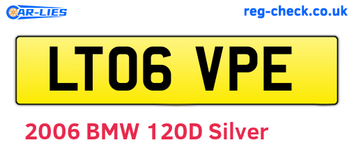 LT06VPE are the vehicle registration plates.