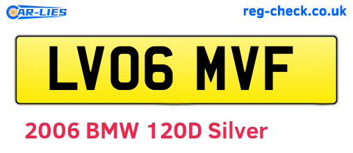 LV06MVF are the vehicle registration plates.