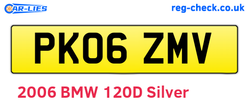 PK06ZMV are the vehicle registration plates.