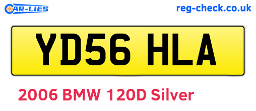 YD56HLA are the vehicle registration plates.