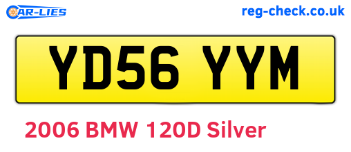 YD56YYM are the vehicle registration plates.
