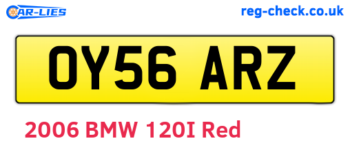 OY56ARZ are the vehicle registration plates.