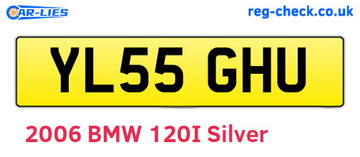 YL55GHU are the vehicle registration plates.