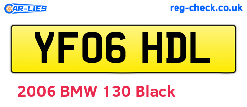 YF06HDL are the vehicle registration plates.