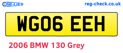 WG06EEH are the vehicle registration plates.