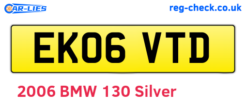 EK06VTD are the vehicle registration plates.