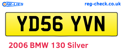 YD56YVN are the vehicle registration plates.