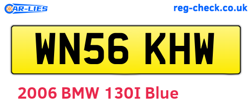 WN56KHW are the vehicle registration plates.
