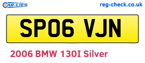 SP06VJN are the vehicle registration plates.