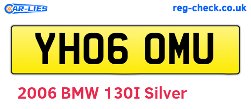 YH06OMU are the vehicle registration plates.