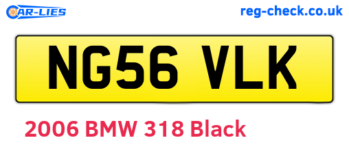 NG56VLK are the vehicle registration plates.