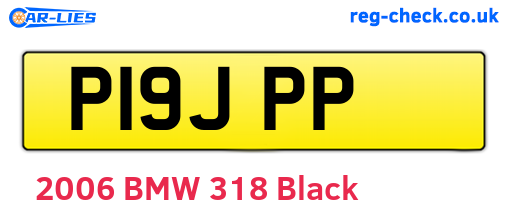 P19JPP are the vehicle registration plates.