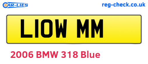 L10WMM are the vehicle registration plates.
