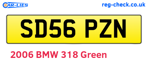 SD56PZN are the vehicle registration plates.