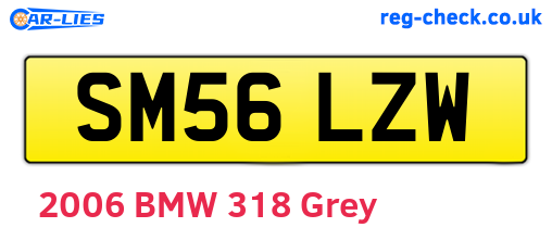 SM56LZW are the vehicle registration plates.