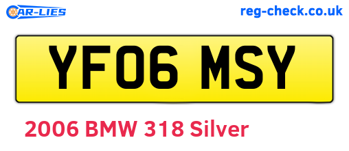 YF06MSY are the vehicle registration plates.