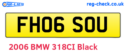 FH06SOU are the vehicle registration plates.