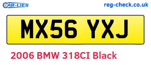 MX56YXJ are the vehicle registration plates.