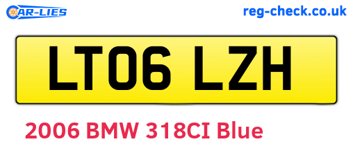 LT06LZH are the vehicle registration plates.