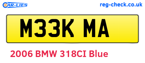 M33KMA are the vehicle registration plates.