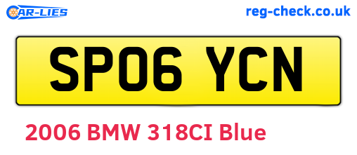 SP06YCN are the vehicle registration plates.