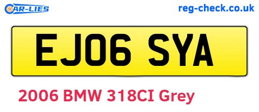 EJ06SYA are the vehicle registration plates.