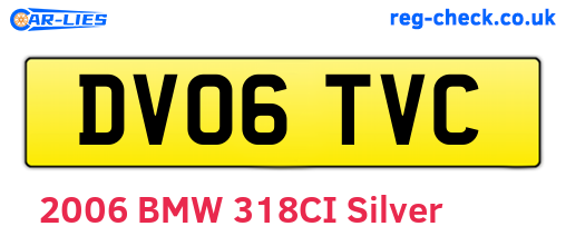 DV06TVC are the vehicle registration plates.