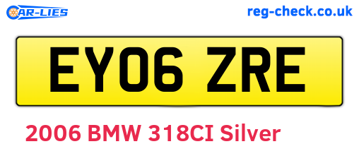 EY06ZRE are the vehicle registration plates.