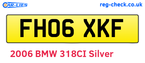 FH06XKF are the vehicle registration plates.