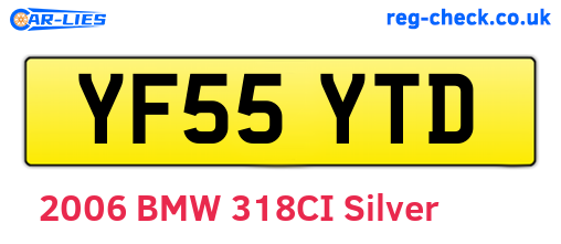 YF55YTD are the vehicle registration plates.