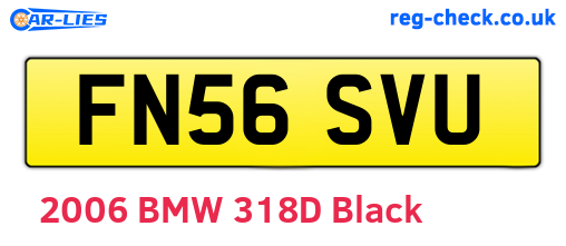 FN56SVU are the vehicle registration plates.