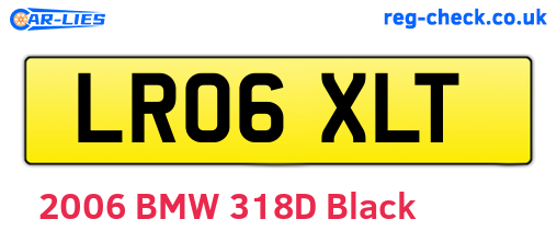 LR06XLT are the vehicle registration plates.