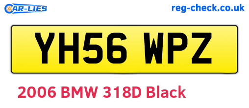YH56WPZ are the vehicle registration plates.