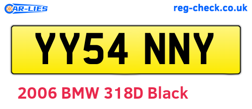 YY54NNY are the vehicle registration plates.