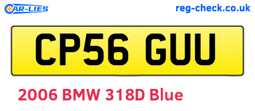 CP56GUU are the vehicle registration plates.