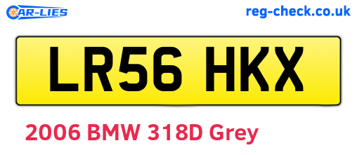 LR56HKX are the vehicle registration plates.