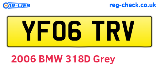 YF06TRV are the vehicle registration plates.