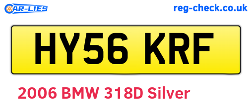 HY56KRF are the vehicle registration plates.