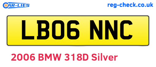 LB06NNC are the vehicle registration plates.