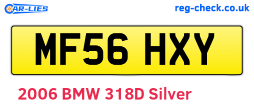 MF56HXY are the vehicle registration plates.