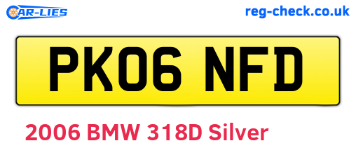 PK06NFD are the vehicle registration plates.