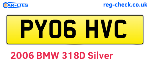 PY06HVC are the vehicle registration plates.