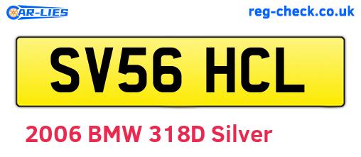 SV56HCL are the vehicle registration plates.
