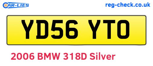 YD56YTO are the vehicle registration plates.
