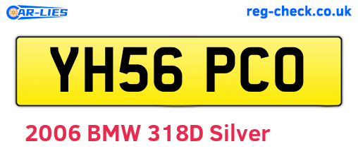 YH56PCO are the vehicle registration plates.