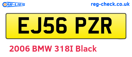 EJ56PZR are the vehicle registration plates.