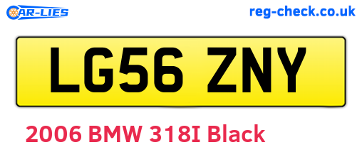 LG56ZNY are the vehicle registration plates.